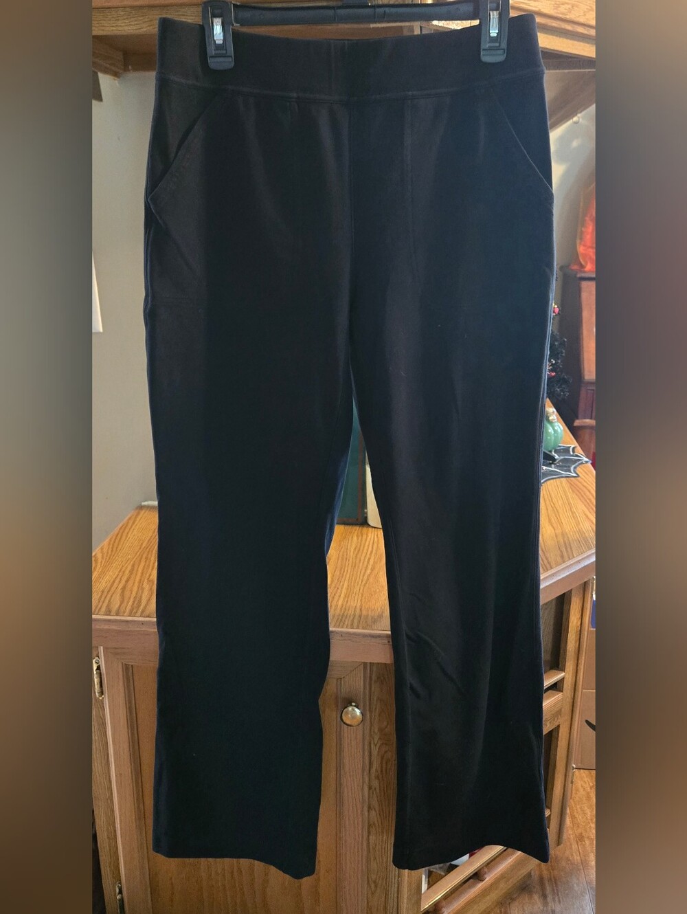 Womens Duluth Trading Co Black  Straight-Leg Casual Pants